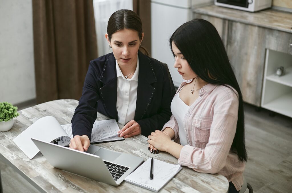 Insurance agent meeting with a business client — commercial insurance in Little Elm, TX